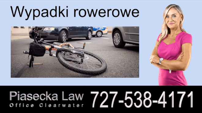 Wypadki rowerowe, Polski Prawnik Wypadki Florida, Adwokat, Floryda, Piasecka Law, Agnieszka Piasecka, Aga Piasecka