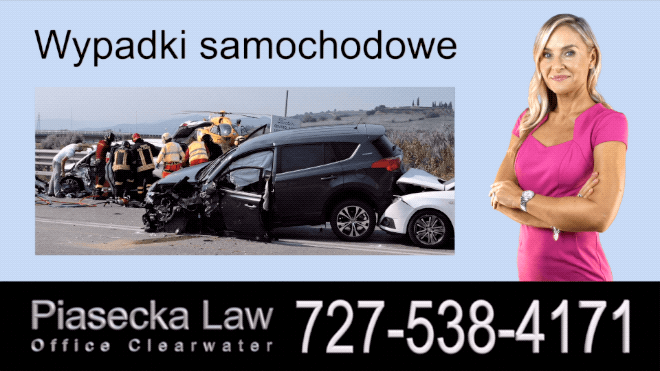 Wypadki samochodowe, Polski Prawnik Wypadki Florida, Adwokat, Floryda, Piasecka Law, Agnieszka Piasecka, Aga Piasecka