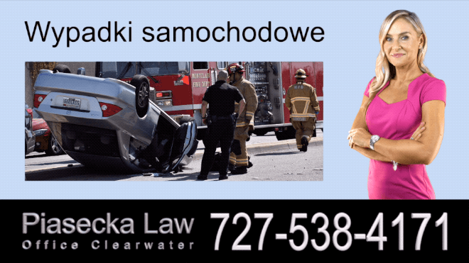 Wypadki samochodowe, Polski Prawnik Wypadki Florida, Adwokat, Floryda, Piasecka Law, Agnieszka Piasecka, Aga Piasecka